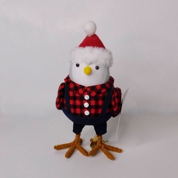 NWT!! Target Spritz CLEF Bird Winter Wonderland Santa Hat Plaid Wondershop 2021 - Picture 3 of 11